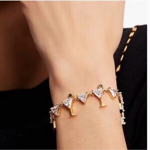 $198 Kate Spade Shaken Or‎ Stirred Martini Tennis Bracelet
